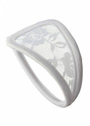 AL C String dentelle femme Blanc