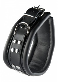 HiddenDesire-Collier cuir noir  - 6.5 cm