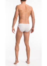 OlafBenz 1576-Slip homme Brief  blanc dos