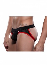 Lovers-Jockstrap homme noir/rouge