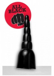 AllBlack-Plug anal progressif noir L 34 cm Ø 11