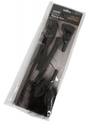 Spazm38007 Kit cravache-plumeau-martinet noir pack