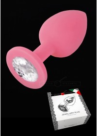 Plug anal bijou Jewellery silicone rose