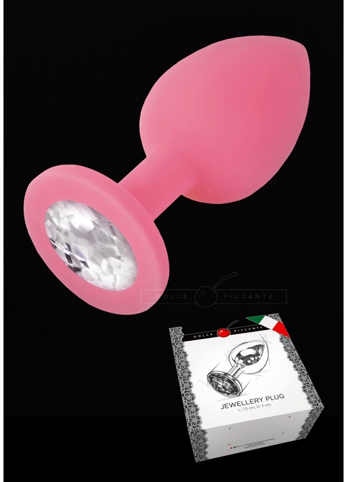 Plug anal bijou Jewellery silicone rose