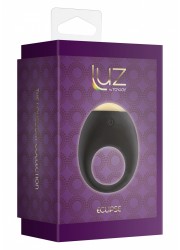 Luz Cockring vibrant Lumineux rechargeable Eclipse silicone extensible noir boite