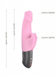 FunFactory Vibromasseur Wicked Wings Battery+ inclus rose dimension