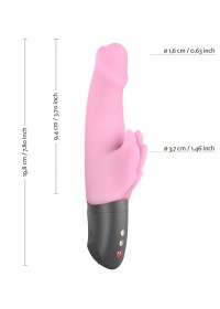 FunFactory Vibromasseur Wicked Wings Battery+ inclus rose dimension