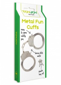 Menottes poignets en métal Metal Handcuffs boite