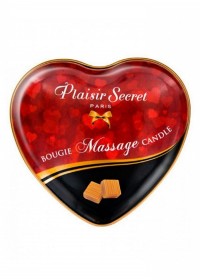 Bougie de massage coeur Plaisirs secrets caramel