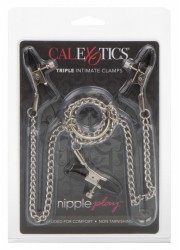Pinces metal seins et clitoris metal Triple Intimate Clamps
