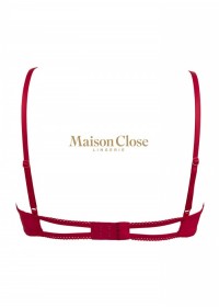 Maison Close Soutien gorge seins nus  rouge dos