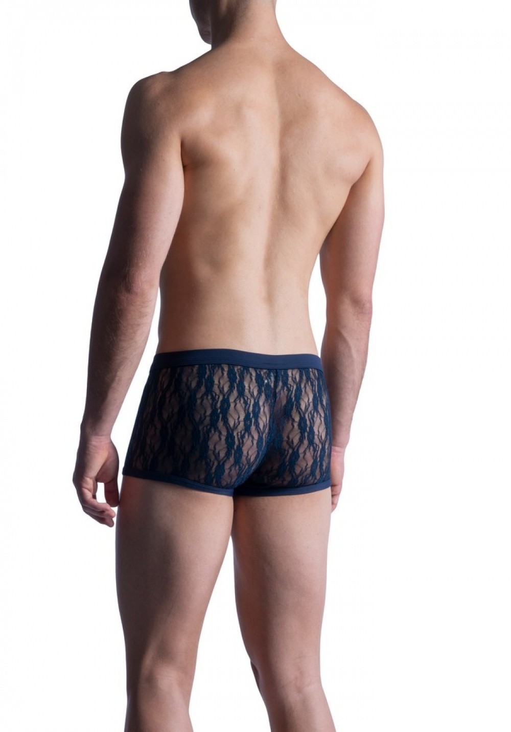 ManStore M853-Boxer BungeePant homme dentelle marine dos