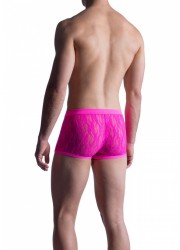 ManStore M853-Boxer BungeePant homme dentelle rose dos