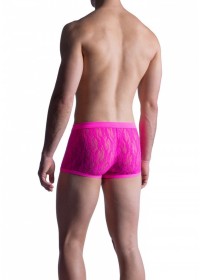 ManStore M853-Boxer BungeePant homme dentelle rose dos