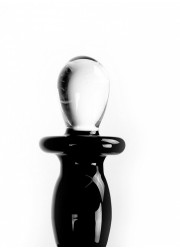 Gode en verre Glass Dildo Black Deluxe boule