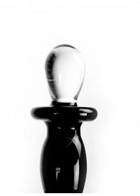 Gode en verre Glass Dildo Black Deluxe boule