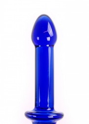 Gode double en verre bleu Glass Dildo Blue Double detail