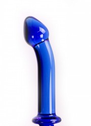 Gode double en verre bleu Glass Dildo Man handler Blue Double gland