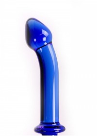 Gode double en verre bleu Glass Dildo Man handler Blue Double gland