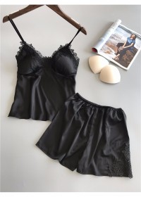 Ensemble Fanny déshabillé nuisette noir