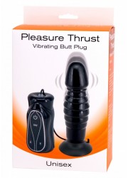 Plug vibrant telecommande Pleasure Thrust L16 cm diametre 4.1 cm