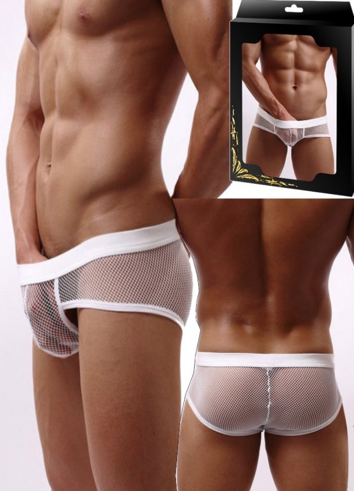 Slip résille pour homme ParisHollywood  blanc