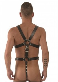 MB-Harnais homme Leather Master Harness cuir noir