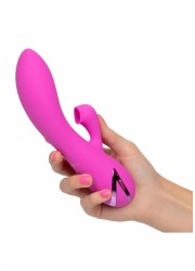 Vibromasseur rechargeable Clitoris et PointG Malibu Minx rose
