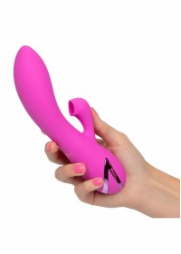 Vibromasseur rechargeable Clitoris et PointG Malibu Minx rose
