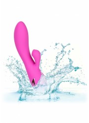 Vibromasseur rechargeable Clitoris et PointG Malibu Minx rose waterproof
