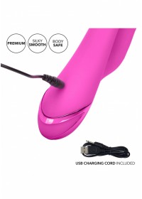 Vibromasseur rechargeable Clitoris et PointG Malibu Minx rose detail