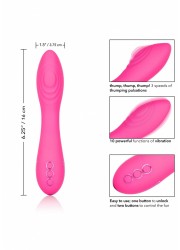 Vibromasseur rechargeable PointG Surf City Centerfold rose