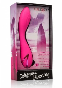 Vibromasseur rechargeable PointG Surf City Centerfold rose boite