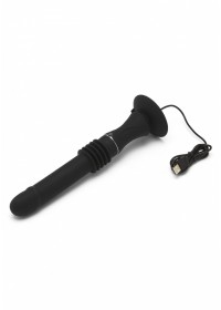 Vibromasseur Va et Vient Rechargeable Majestic Trusting Vibe noir chargeur