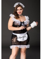 Costume de soubrette sexy pour femme en grande taile