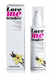 Huile de massage comestible et chauffante Love me tender Vanille