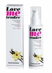 Huile de massage comestible et chauffante Love me tender Vanille