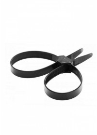 Org-Menottes police serflex noir Black Zip Tie Police Cuffs