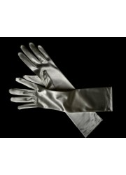 Gants mariée mi longs satin ivoire