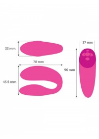 We-Vibe Chorus stimulateur clitoris et point G pour couple rose