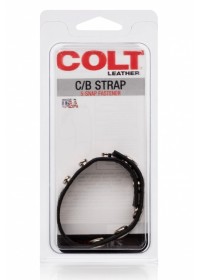Colt Cockring ajustable cuir noir Adjust 5 Snap Leather