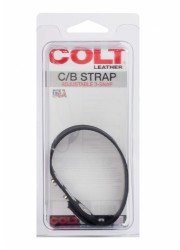 Colt Cockring ajustable cuir noir Adjust 3 Snap Leather 3 pressions