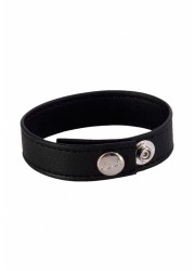 Colt Cockring ajustable cuir noir Adjust 3 Snap Leather 3 pressions