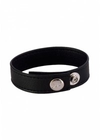 Colt Cockring ajustable cuir noir Adjust 3 Snap Leather 3 pressions