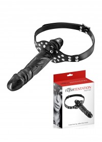 Bâillon double gode Fetish Tentation noir