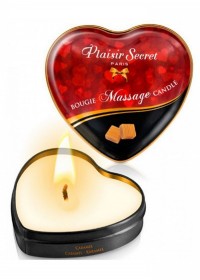 petite Bougie de massage coeur Plaisirs secrets caramel