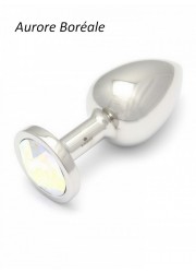 Rosebud L Plug anal Cristal aurore boreale