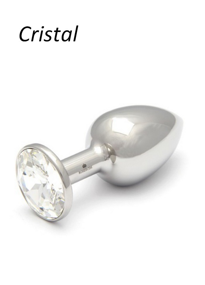 Rosebud Plug anal Cristal - Taille M -