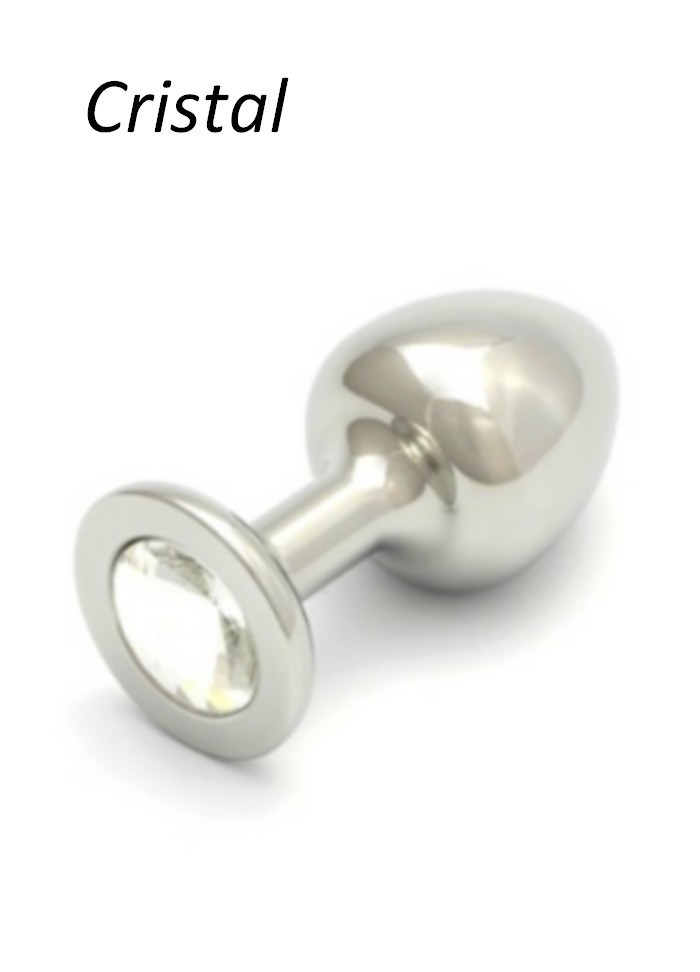 Rosebud S Plug anal Cabochon cristal