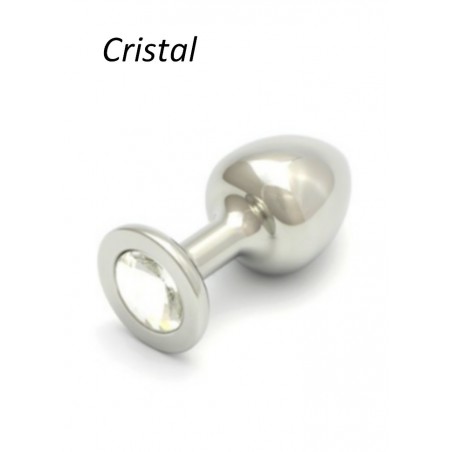 Rosebud S Plug anal Cabochon cristal